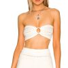 Clothes Lovers and Friends | Delany O Ring Knit Bandeau Top White