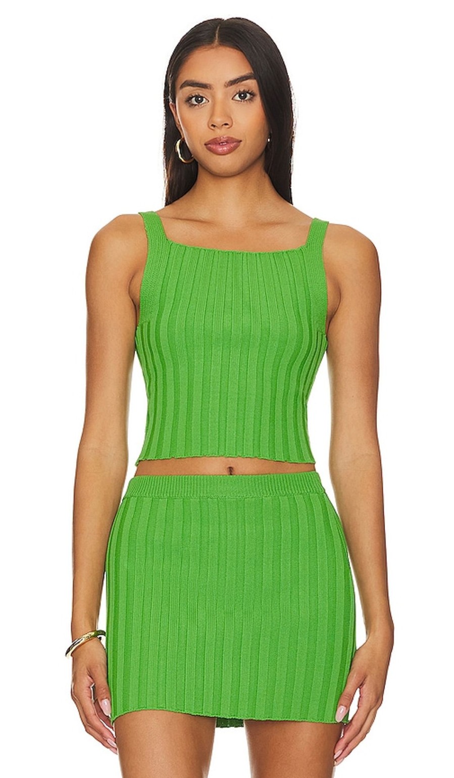 Clothes Lovers and Friends | Florine Rib Tank Top Green