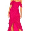 Clothes Lovers and Friends | Rosewater Lace Gown Hot Pink