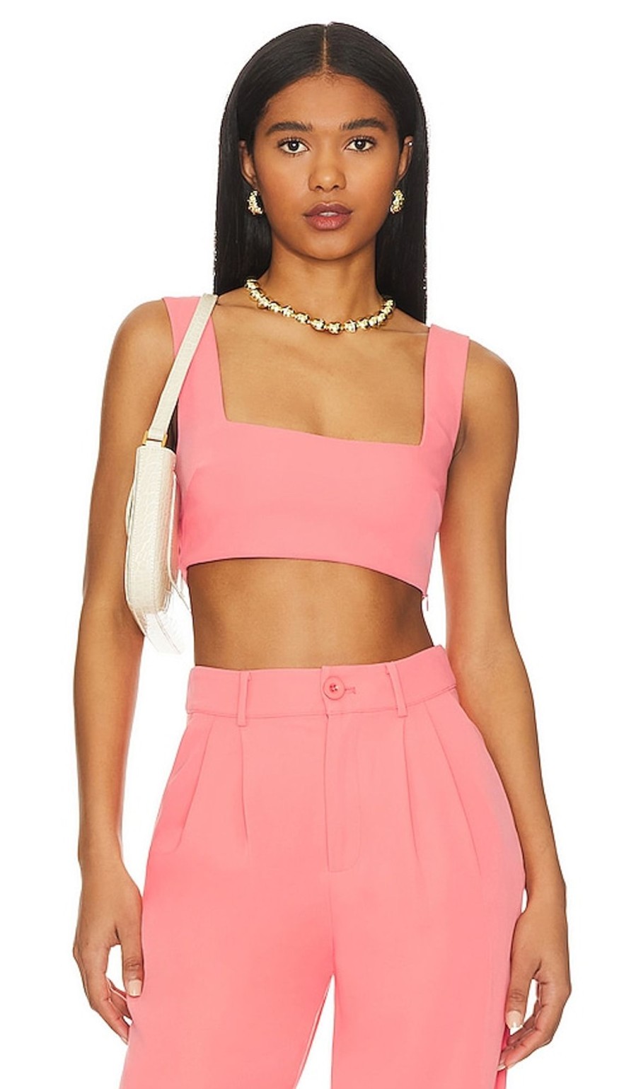 Clothes Lovers and Friends | Sicily Crop Top Coral Pink