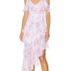 Clothes Lovers and Friends | Annalise Asymmetric Dress White Floral Multi