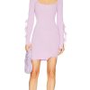 Clothes Lovers and Friends | Abel Tie Mini Knit Dress Purple