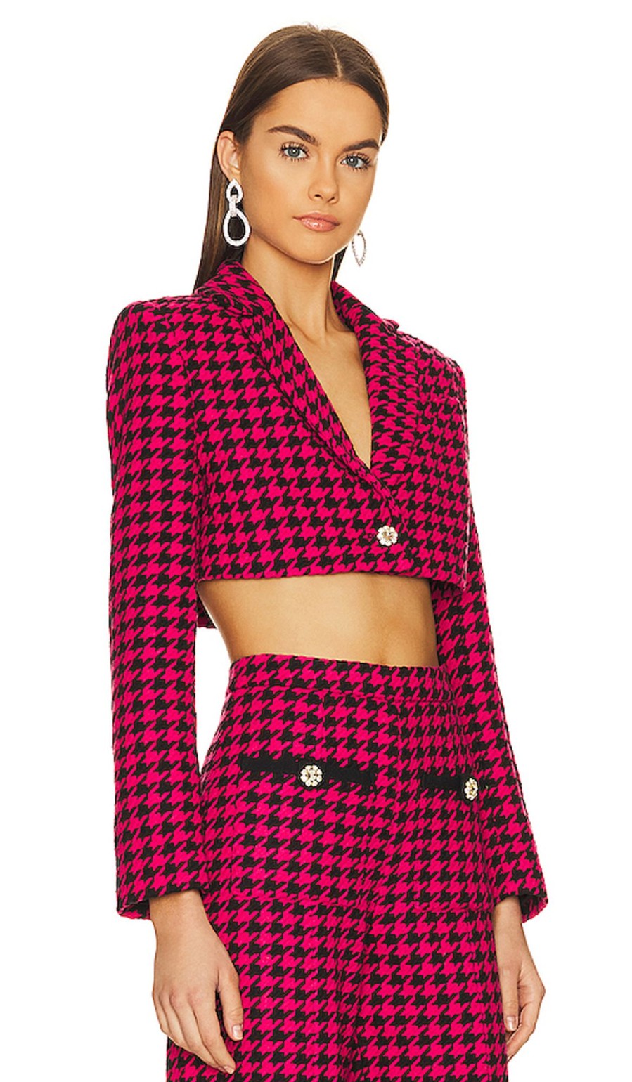 Clothes Lovers and Friends | Nadja Cropped Jacket Black & Pink