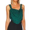 Clothes Lovers and Friends | Cheyanne Bustier Top Dark Jade Green