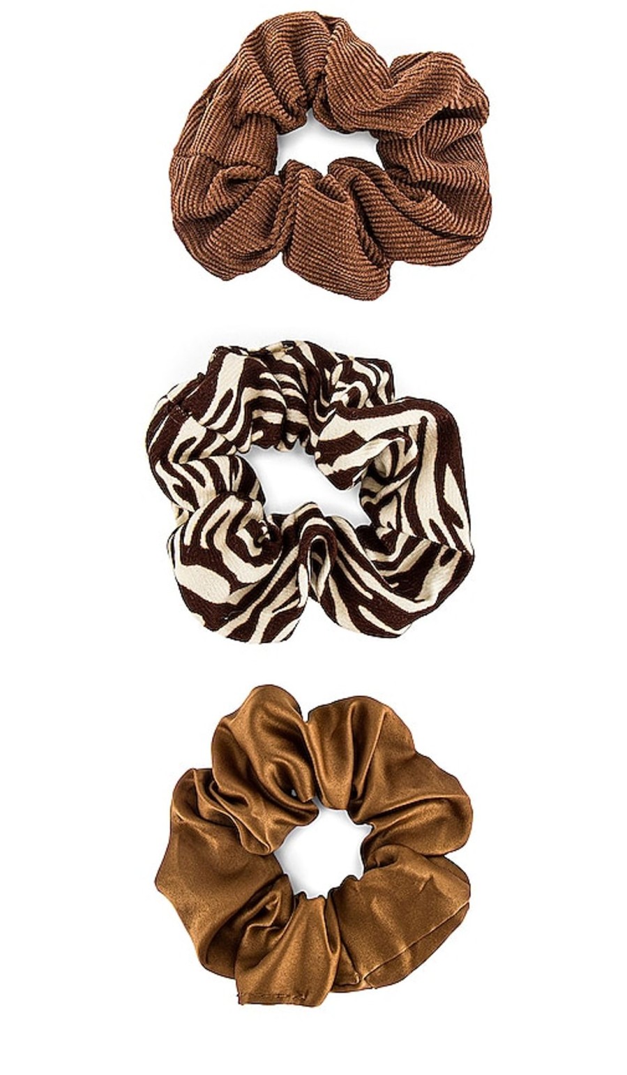 Accessories Lovers and Friends | Brenda Scrunchie Set Brown Combo