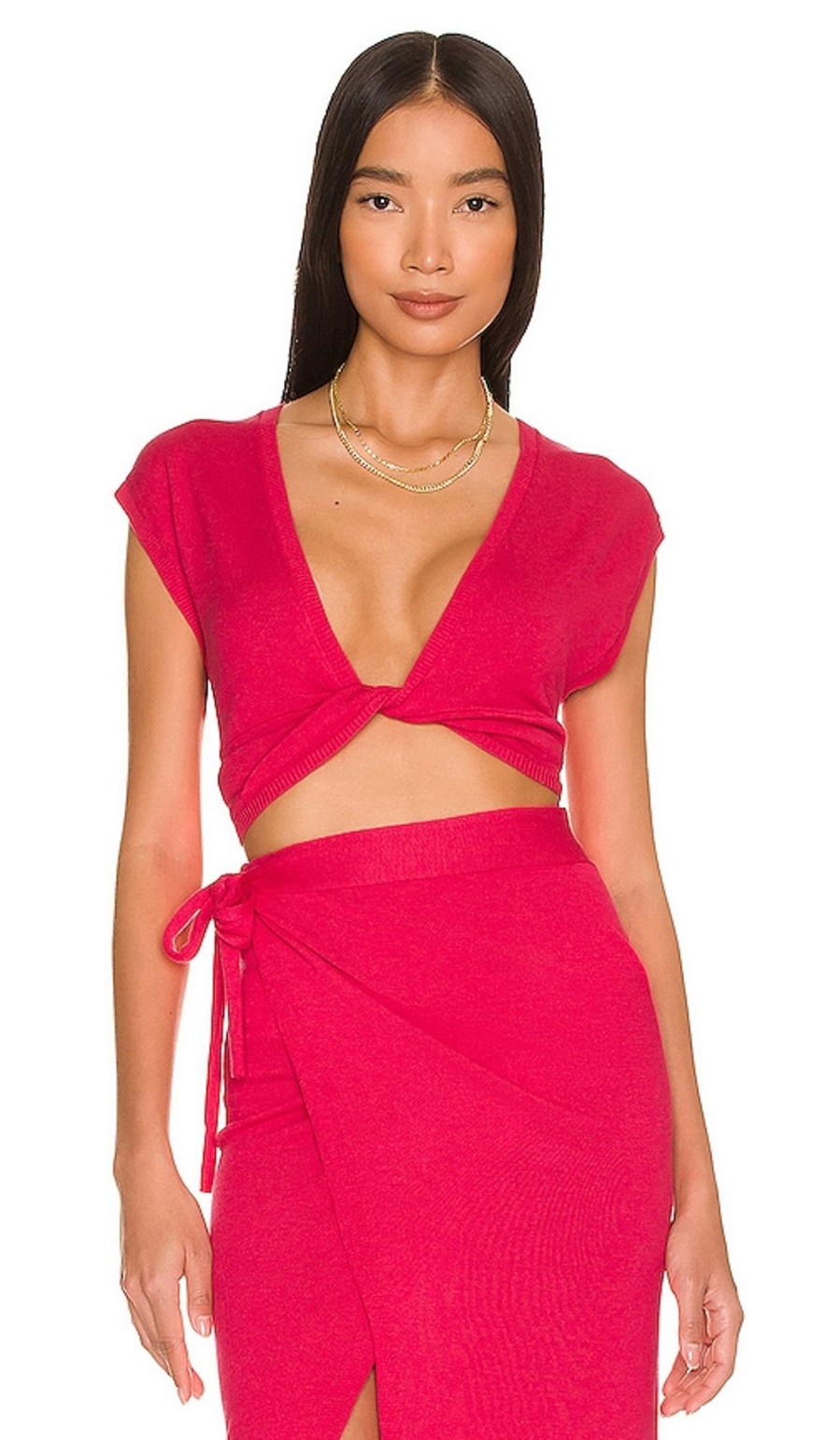 Clothes Lovers and Friends | Basia Twist Top Deep Magenta