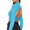 Clothes Lovers and Friends | Taline Open Back Knit Top Ocean Blue