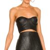 Clothes Lovers and Friends | Roi Leather Bustier Black