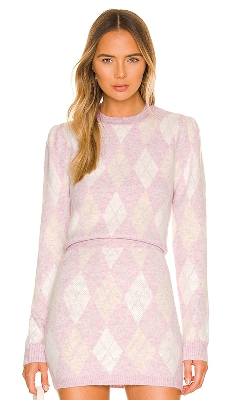 Clothes Lovers and Friends | Casey Lurex Argyle Sweater Multi Pastel