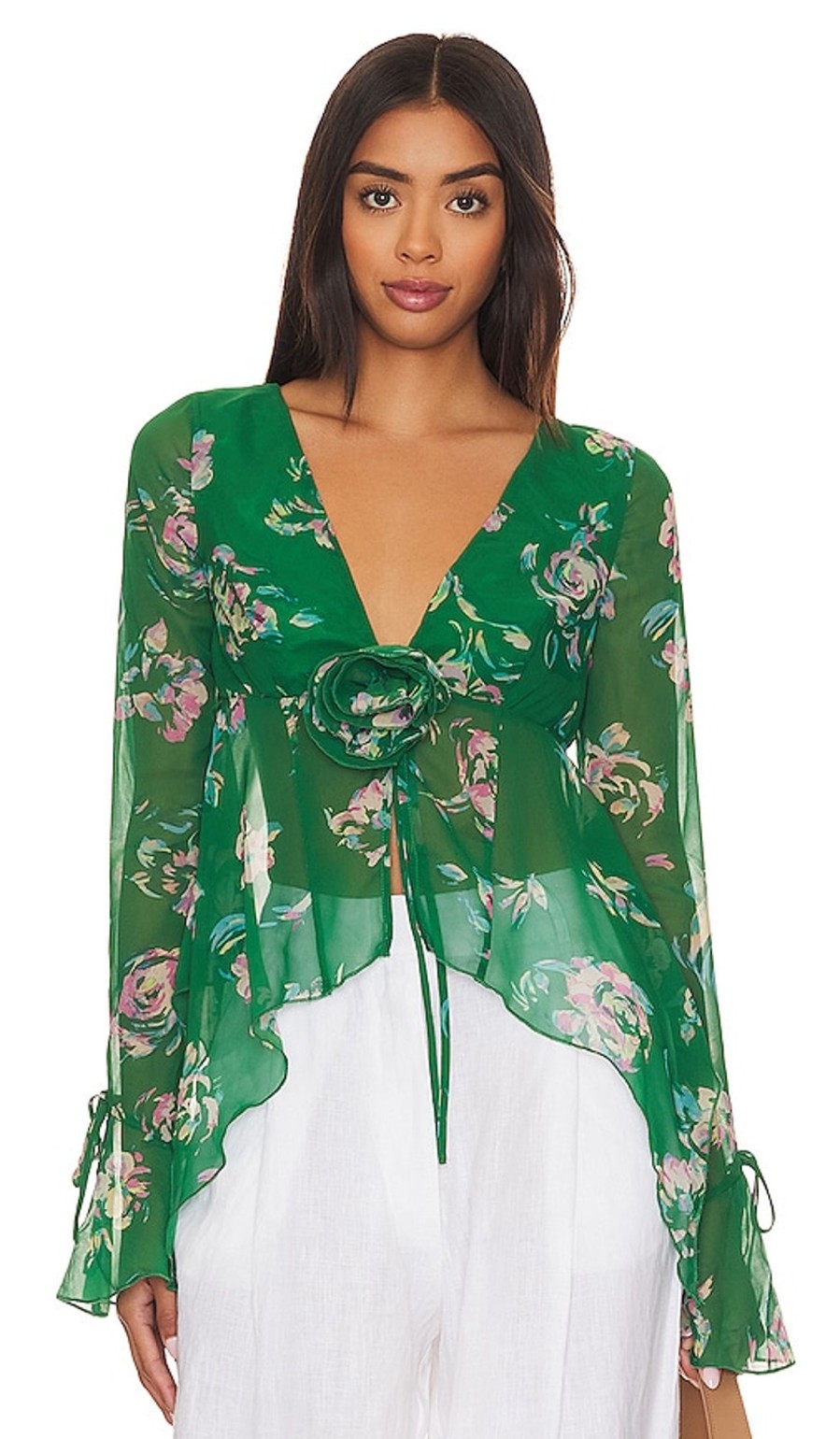 Clothes Lovers and Friends | X Rachel Kiernan Top Green Floral