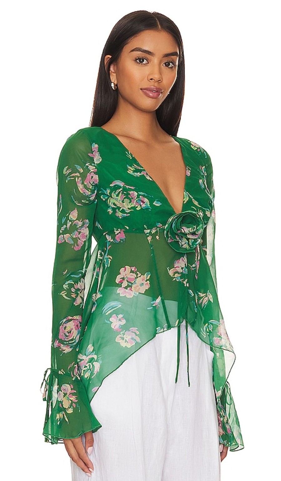 Clothes Lovers and Friends | X Rachel Kiernan Top Green Floral