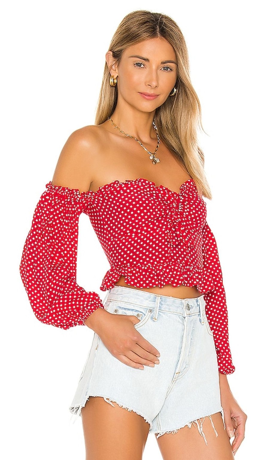 Clothes Lovers and Friends | Arianna Top Red & White Dot