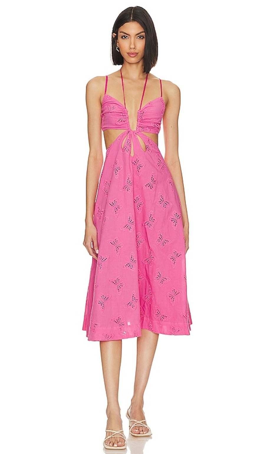 Clothes Lovers and Friends | X Jetset Christina Farrah Midi Dress Fuchsia Pink