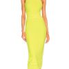 Clothes Lovers and Friends | Morgan High Neck Halter Midi Lime Green