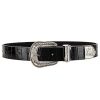 Accessories Lovers and Friends | Venom Croco Belt Black