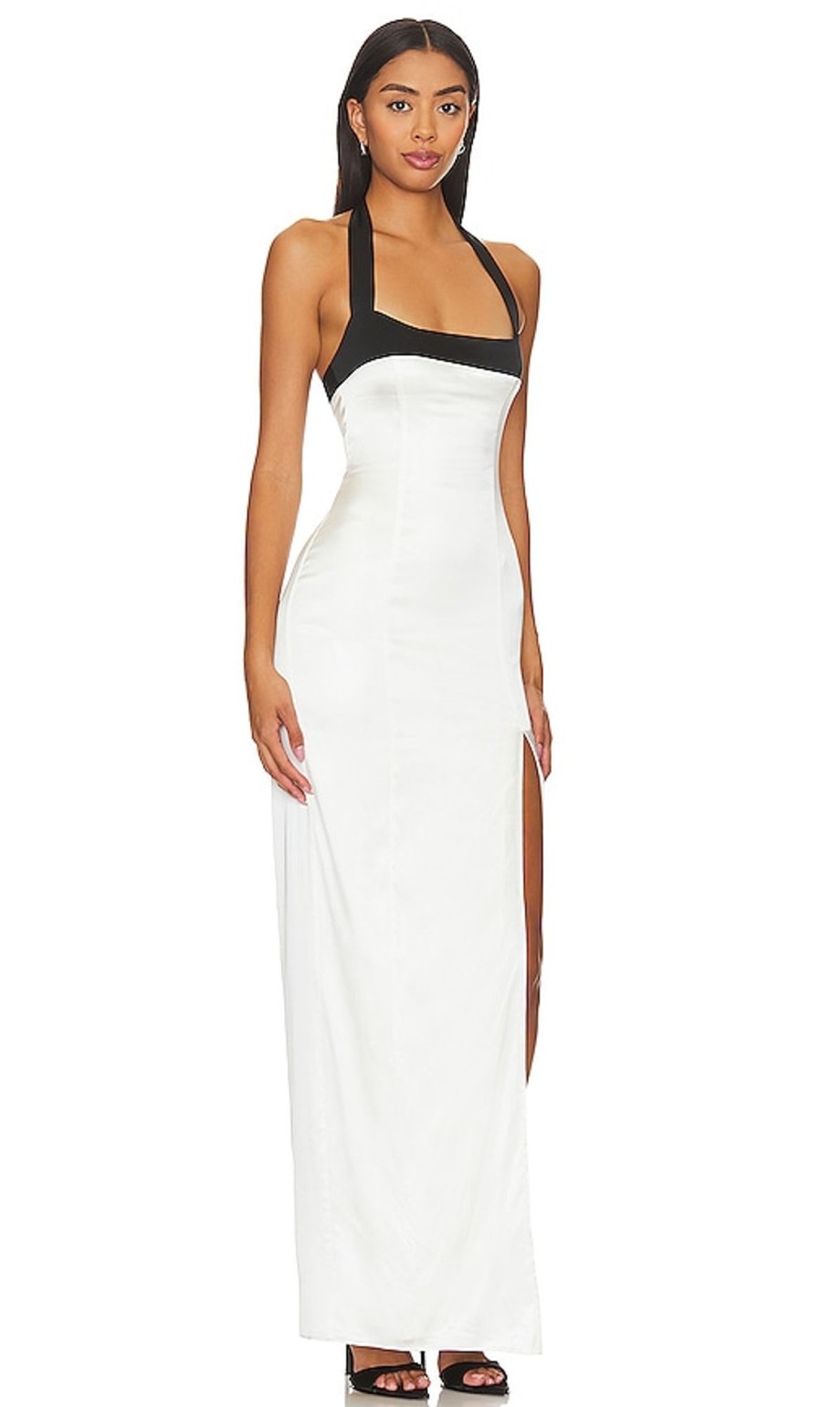 Clothes Lovers and Friends | Shalia Gown White & Black