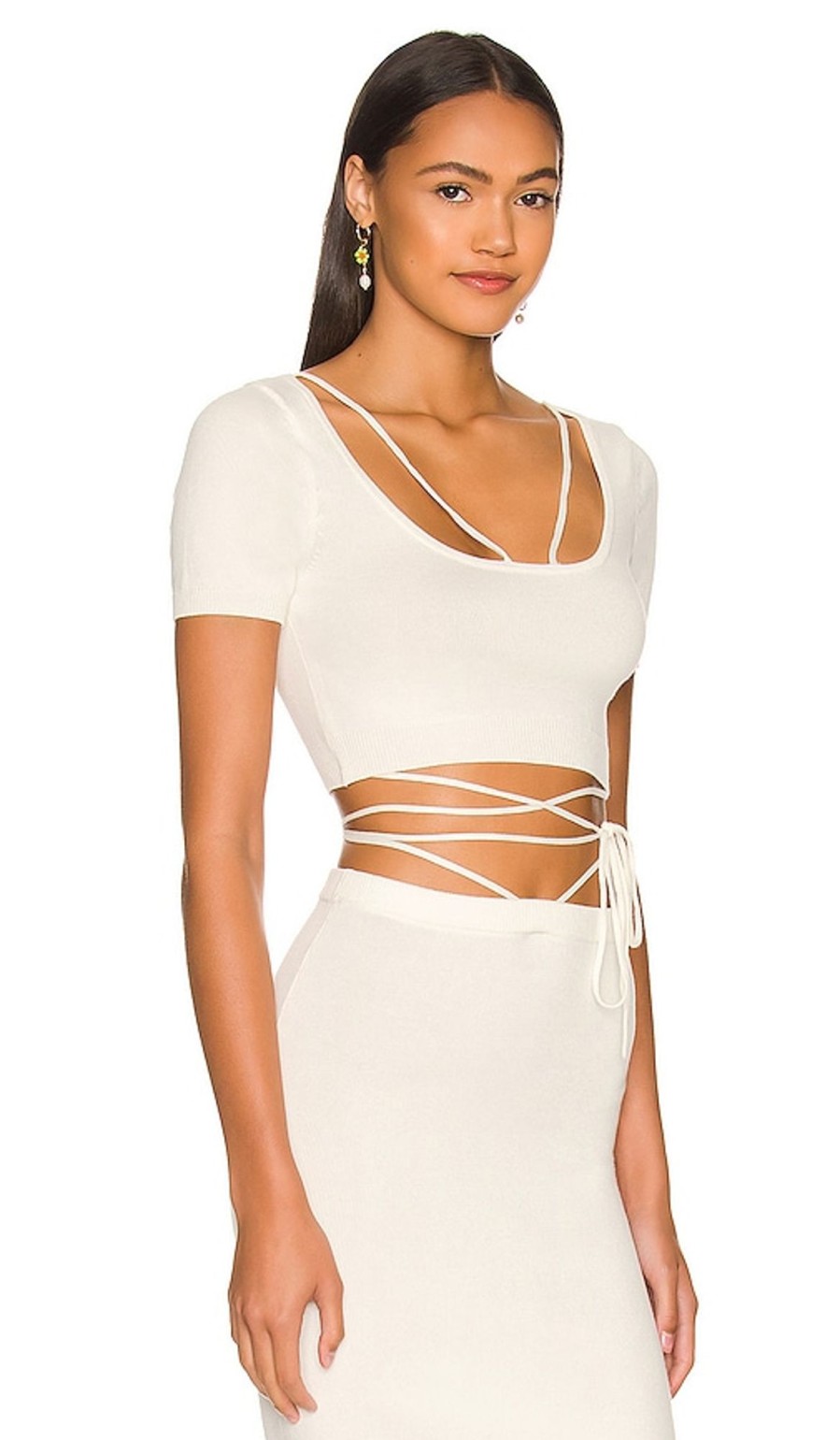 Clothes Lovers and Friends | Baylor Scoop Neck Top White