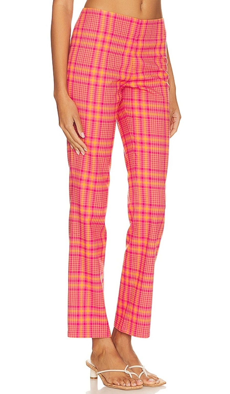 Clothes Lovers and Friends | Rodeo Pant Pink & Orange Plaid