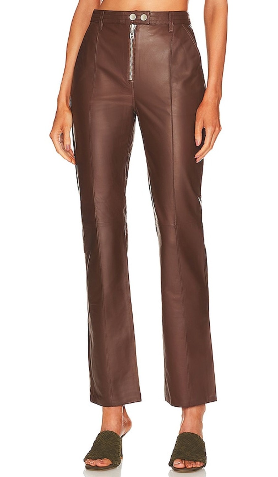 Clothes Lovers and Friends | Kendra Leather Pant Brown