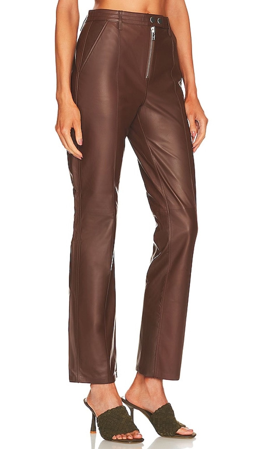 Clothes Lovers and Friends | Kendra Leather Pant Brown