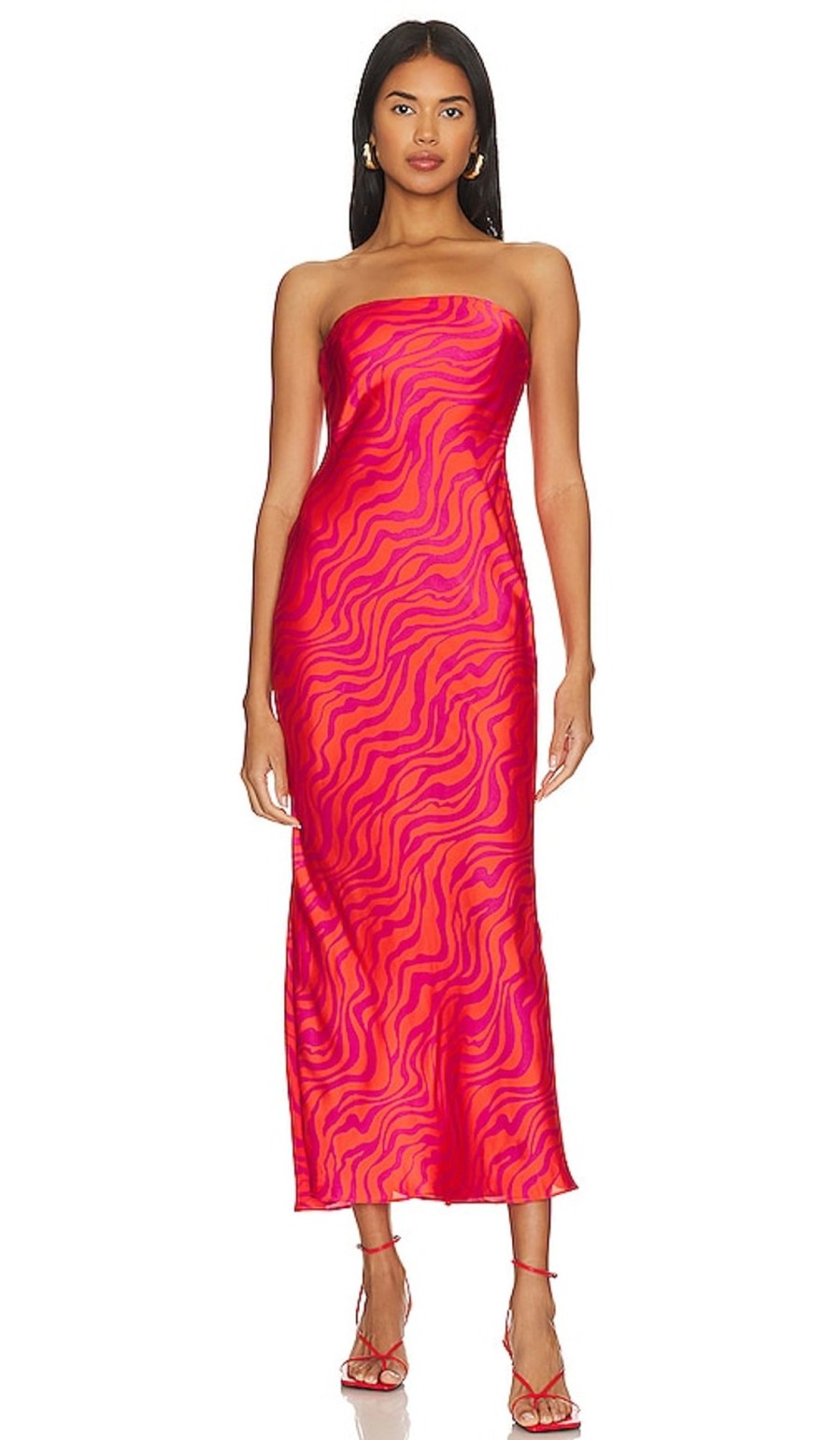 Clothes Lovers and Friends | Eiden Midi Dress Wavy Tiger Multi