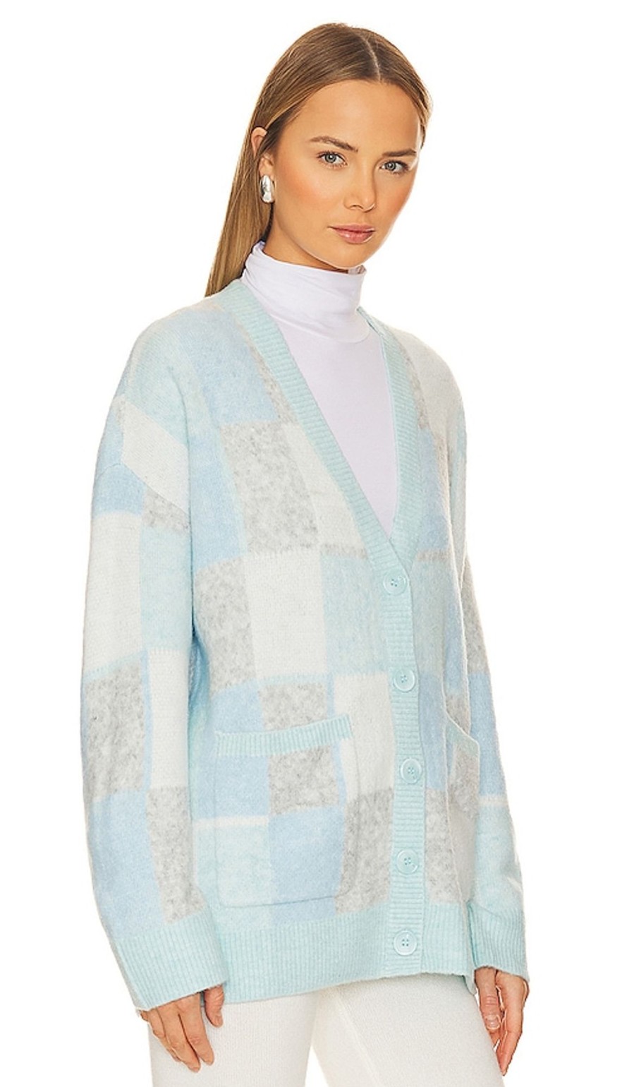 Clothes Lovers and Friends | Grandpa Cardigan Blue & Grey Multi