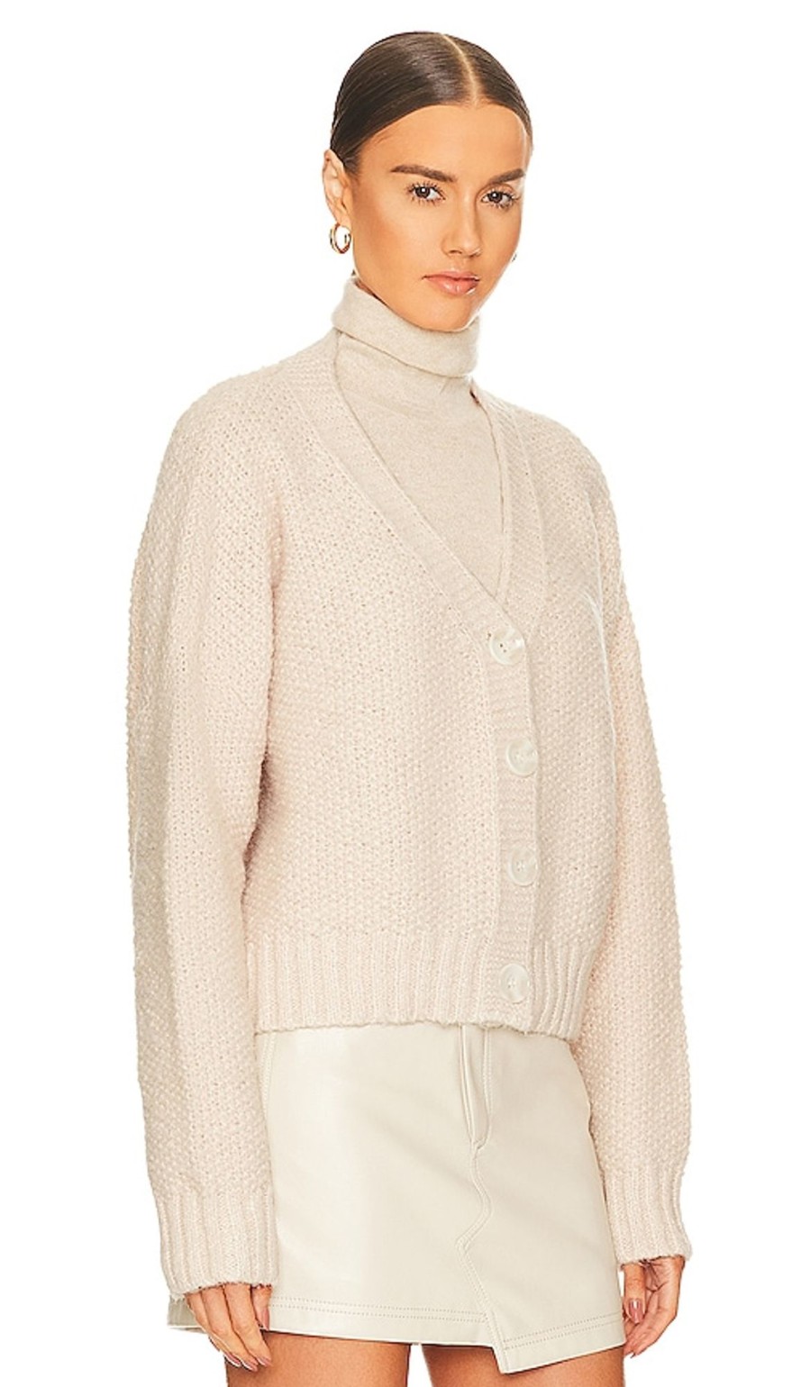 Clothes Lovers and Friends | Lili Button Front Cardigan Nude