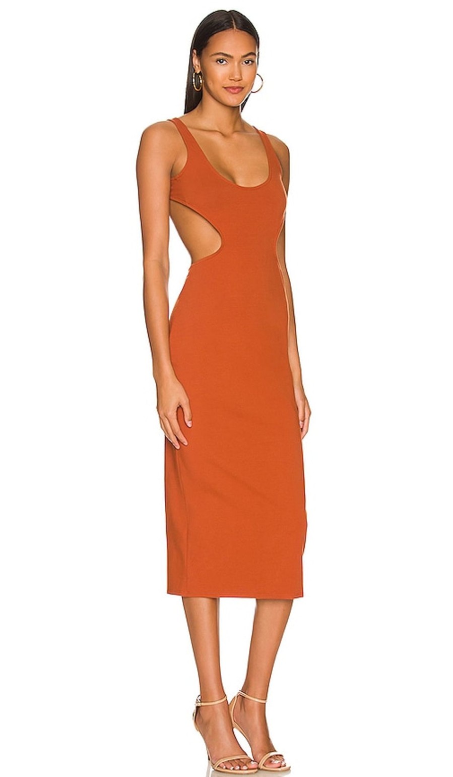 Clothes Lovers and Friends | Aydin Midi Dress Rust