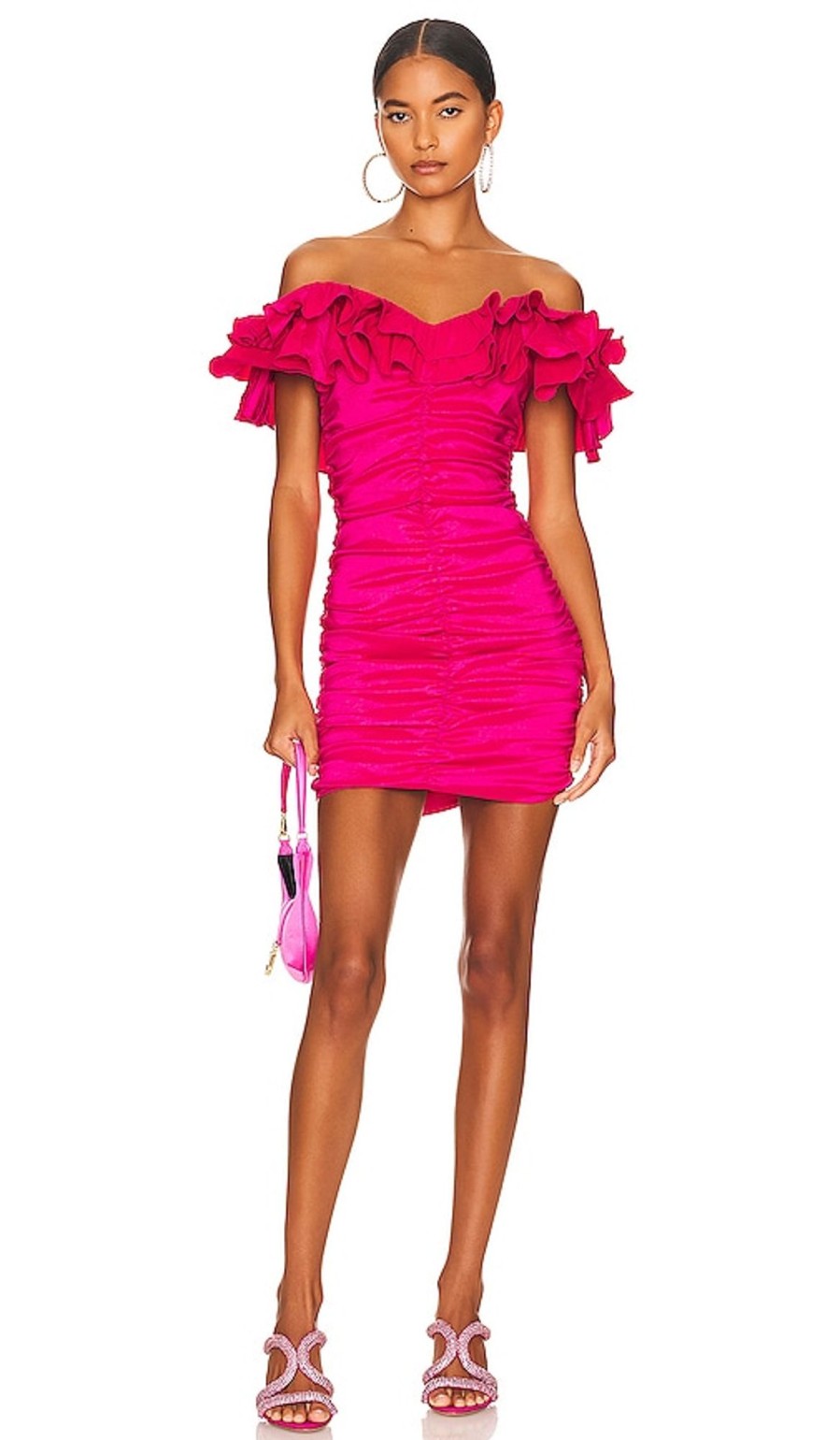 Clothes Lovers and Friends | Nikolina Ruched Dress Magenta