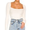 Clothes Lovers and Friends | Tie Back Fitted Rib Sweater White