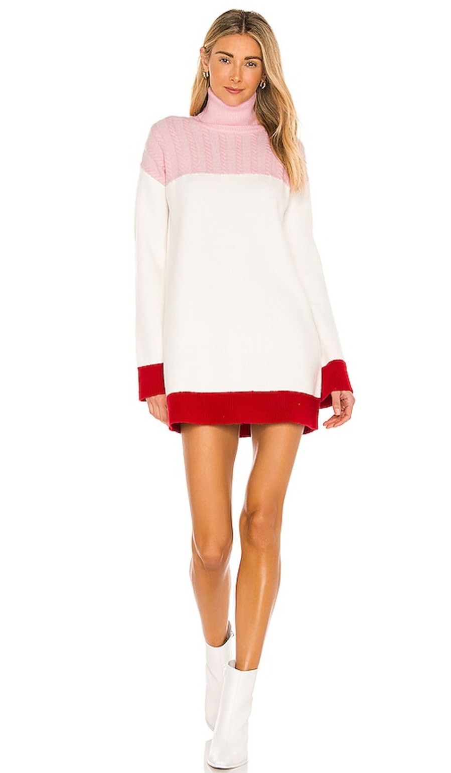 Clothes Lovers and Friends | Kane Sweater Dress Pink & Red