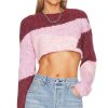 Clothes Lovers and Friends | Elora Cropped Sweater Pink Multi