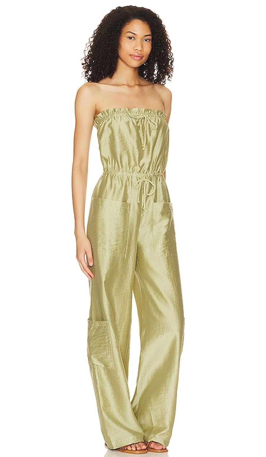 Clothes Lovers and Friends | Brynn Jumpsuit Sage Green