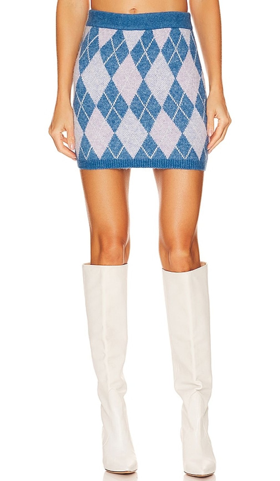 Clothes Lovers and Friends | Casey Argyle Mini Skirt Blue Multi