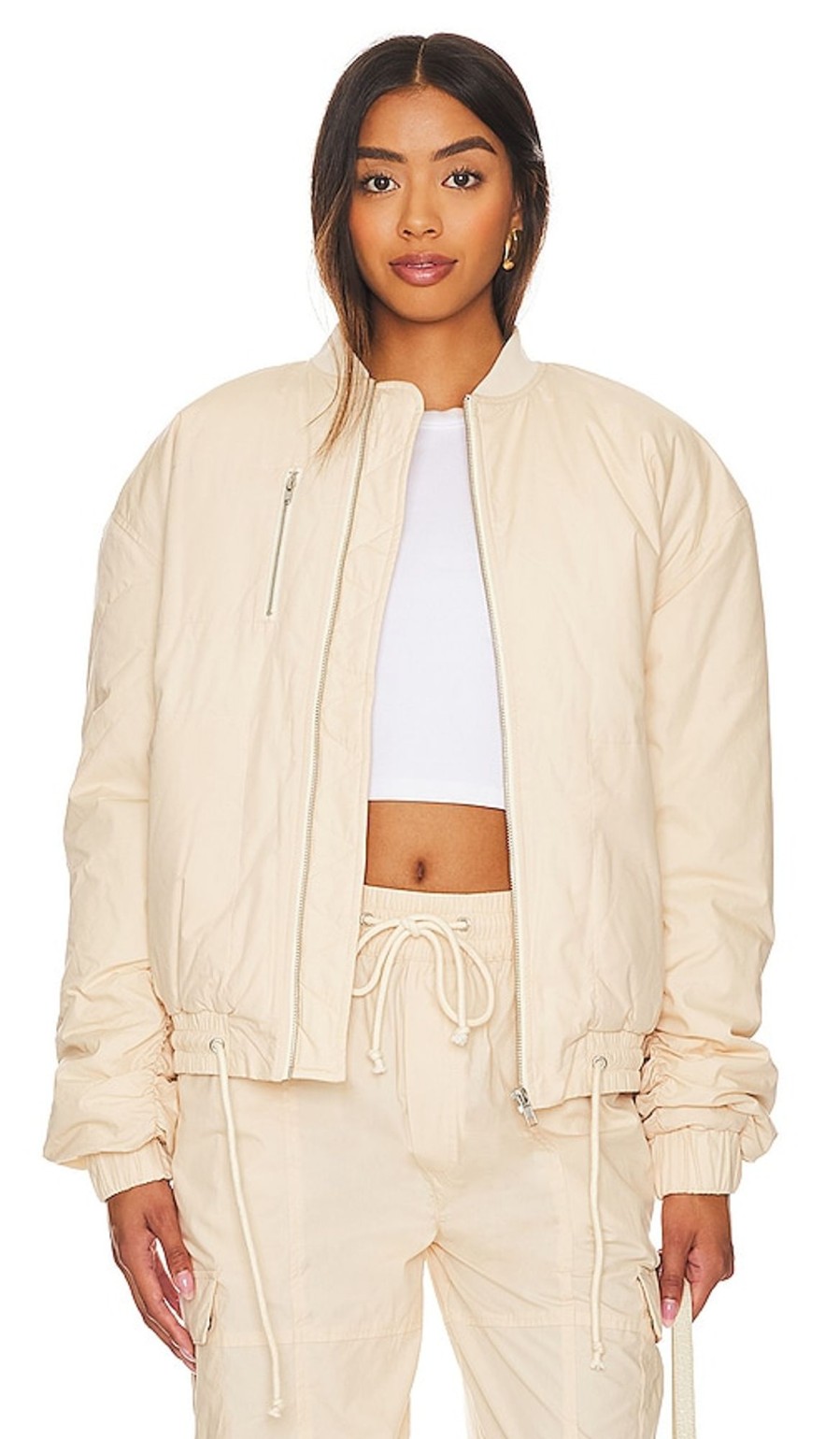 Clothes Lovers and Friends | X Lindsi Lane Wren Bomber Jacket Macadamia Neutral