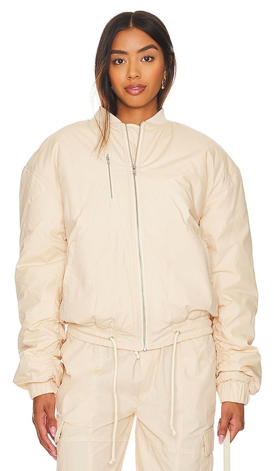 Clothes Lovers and Friends | X Lindsi Lane Wren Bomber Jacket Macadamia Neutral